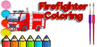 fire truck coloring book - Screenshot 1