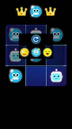 Tic Tac Toe Smiley Glow - Screenshot 2