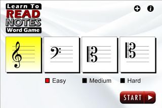 Learn to Read Music Word Game - Screenshot 2