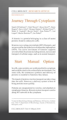 Journey Through Cytoplasm - Screenshot 1