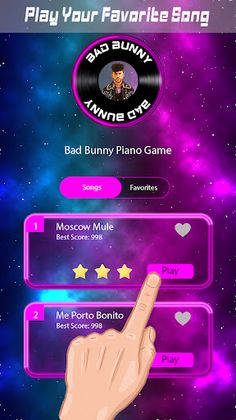 Bad Bunny-Moscow Piano Tiles - Screenshot 2