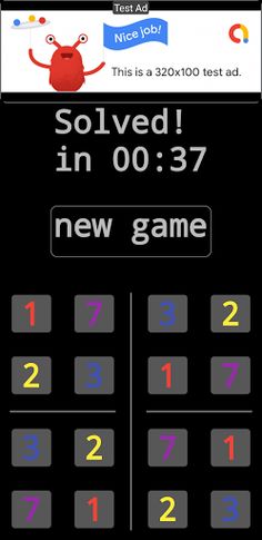 sudoku 4x4 joy - Screenshot 1