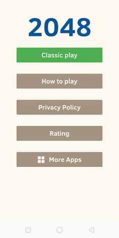 2048 Classic - Screenshot 1