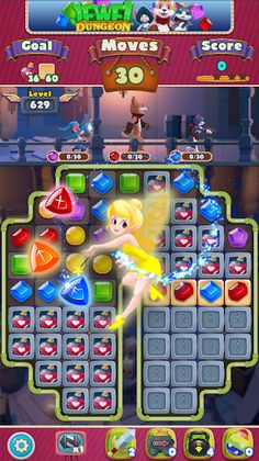 Jewel Dungeon - Match 3 Puzzle - Screenshot 3