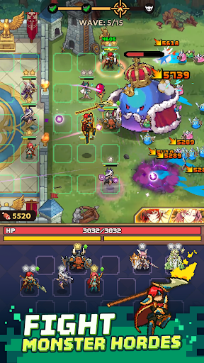 Pixel Defenders: Merge TD Game - Screenshot 1
