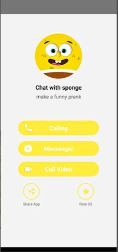 Bob spong Fake Video Call - Screenshot 2