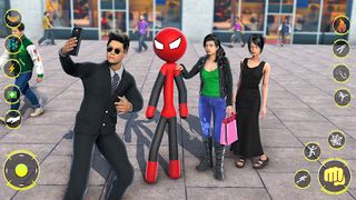 StickMan Rope Hero Spider Game - Screenshot 2