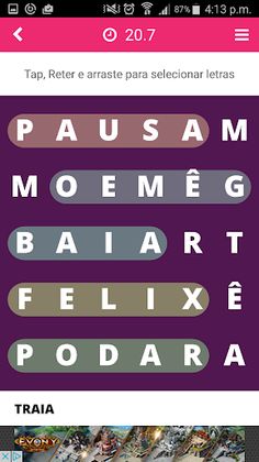 Jogos de Caça Palavras - Screenshot 4