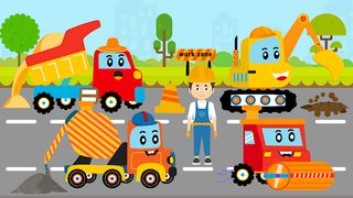 Digger Trucks Kid Construction - Screenshot 1