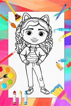 Gaby's Dollhouse Coloring Book - Screenshot 3