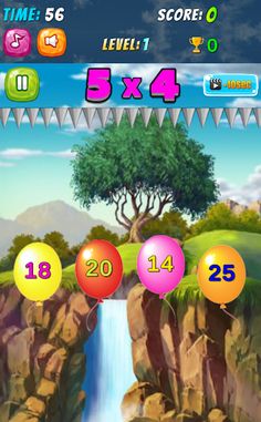 Multiplication Balloons - Screenshot 2