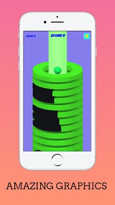 Falling Ball Stack Helix Jump - Screenshot 1