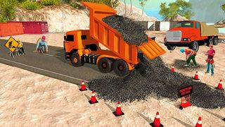 Highway road construction game - Screenshot 1