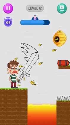 Save Daddy : Draw To Rescue - Screenshot 1