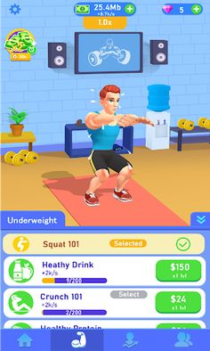 Idle Workout Success Life - Screenshot 1