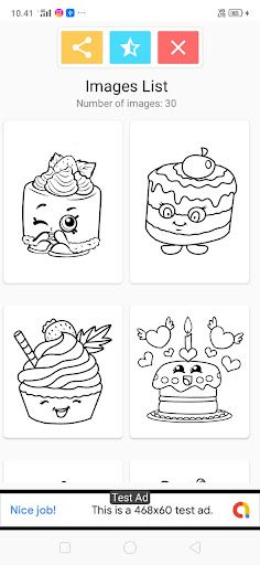 Coloring 3D Cake Birthdays - Screenshot 2