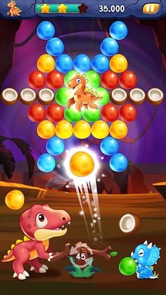 Dino bubble pop Island - Screenshot 3