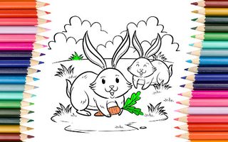 Colour & paint colouring games - Screenshot 1