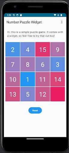 Number Puzzle Widget - Screenshot 1