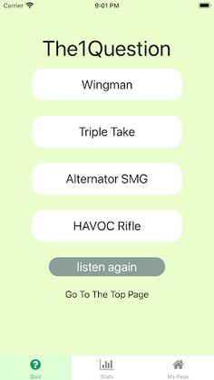 Apex Quiz - Screenshot 1
