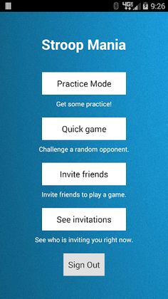 Stroop Mania - Screenshot 1