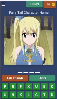 Fairy Tail Character Quiz - Screenshot 4