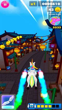 Unicorn Rainbow Pony Runner - Screenshot 2