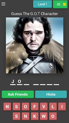 Guess The G.O.T Character - Screenshot 1