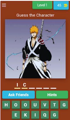 Guess Bleach Characters Quiz - Screenshot 3