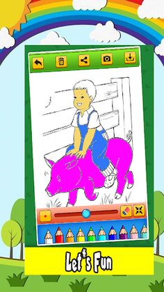 Farm Vilage Coloring Book - Screenshot 1