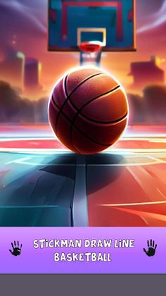 Stickman Draw Line Basketball - Screenshot 1