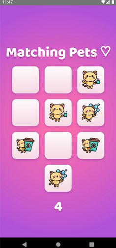 Matching Pets Game - Screenshot 4