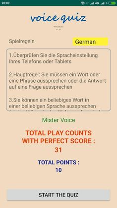 Voice Quiz - Screenshot 1