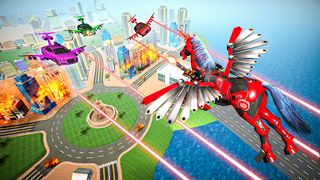 Real Flying Bot Transform Game - Screenshot 1