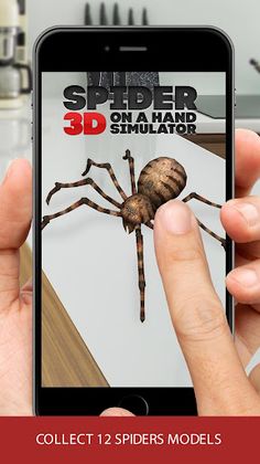 3D spider on a hand simulator - Screenshot 1