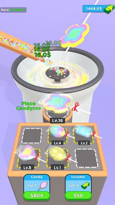 Rainbow Cotton Candy Ice Cream - Screenshot 2