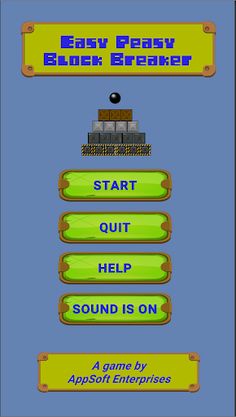 Easy Peasy Block Breaker - Screenshot 1