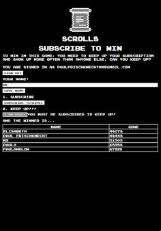 Scrolls - Subscribe to Win - Screenshot 4