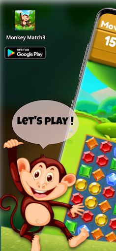 Puzzle Gem: Monkey Match3 - Screenshot 1