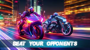 Neon Bike Race - Traffic Rider - Screenshot 1