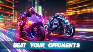 Neon Bike Race - Traffic Rider - Screenshot 1