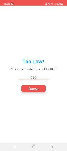 Guess the Number - Screenshot 3