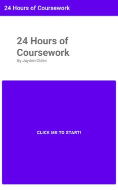 24 Hours of Coursework - Screenshot 1