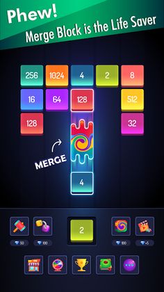 B Blocks Merge Cubes! X2 - Screenshot 3
