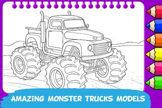 Monster Truck Coloring Book - Screenshot 2