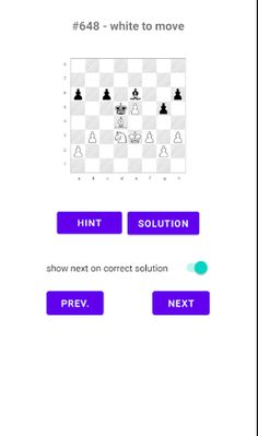 chess: mate in 1 puzzles - Screenshot 4