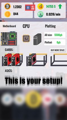 Crypto Coin Game - BTC mining! - Screenshot 1