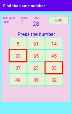 Find the same number - Screenshot 4