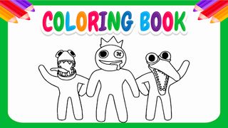 Rainbow friends 2 coloring - Screenshot 3