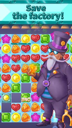 Professor Candy - Match 3 Puzz - Screenshot 4